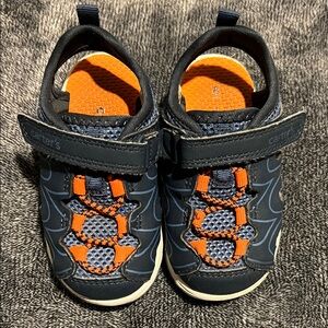 Carter's Dark Blue and Bright Orange Sneakers